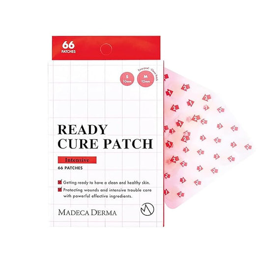 MADECA DERMA Ready Cure Patch Intensive – Powerful Hydrocolloid Patches for Rapid Acne Healing & Skin Renewal, Multi-Size for Targeted Blemish Treatment, Long-Lasting Protection (66 Patches / 10,12mm)-VivaGrace Women
