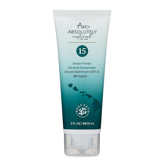 SPF 15 Mineral Sunscreen - Broad Spectrum Water Resistant Moisturizer Lotion For Body & Face - With Non-Nano Zinc Oxide, Vitamin E, & Antioxidants - Made in USA, 3 Oz-VivaGrace Women