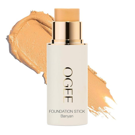 Ogee Sculpted Complexion Foundation Stick (Banyan 2.75W - Medium Light, Golden Undertones) Full Coverage Foundation Makeup - Instantly Balance & Even Complexion - 70% Organic Ingredients-VivaGrace Women