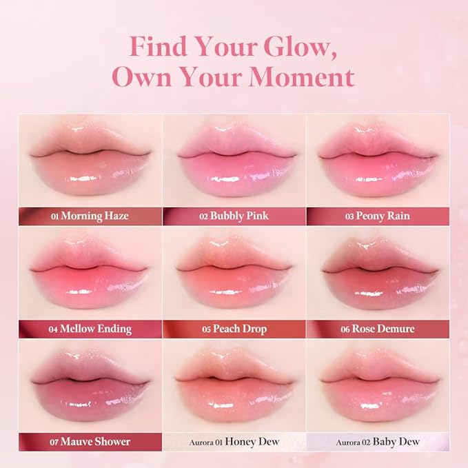 MILKTOUCH Dew Stain Sheer Lip Gloss (07 Mauve Shower, 0.14 Fl Oz (Pack of 1))-VivaGrace Women