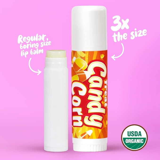 TREAT© Jumbo - Cruelty Free .50 OZ (CANDY CORN LIP BALM)-VivaGrace Women