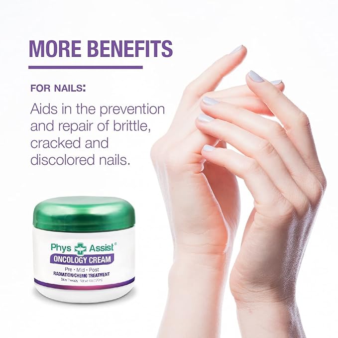 PhysAssist Oncology Cream 4 oz plus Lip Balm. Hydrates and Pampers Stressed skin. Made with a blend of natural Botanicals. Clinically Tested, Non Irritant.-VivaGrace Women