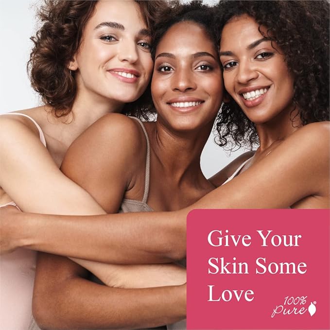 100% PURE Healthy Foundation Full Face Coverage Makeup, Liquid Matte Finish with Anti-Aging Benefits - Vegan Gorgeous Fruit Pigmented Toffee Color (Tan with Neutral Undertone) - 1 Fl Oz-VivaGrace Women