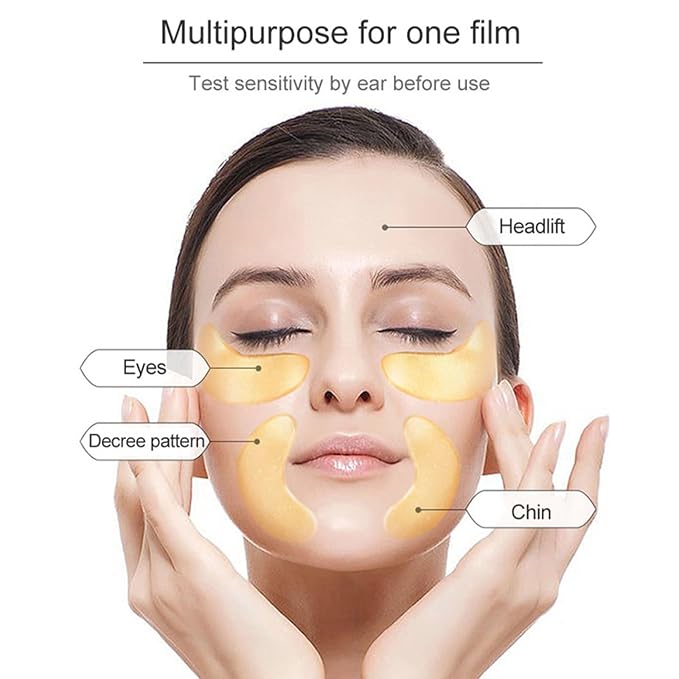 30 PCS Under Eye Collagen Patches,Crystal Pink Collagen Lip Masks,Gold Moisturizing Under Eye Mask,moisturizing skin, anti-chapping and anti-aging.…-VivaGrace Women