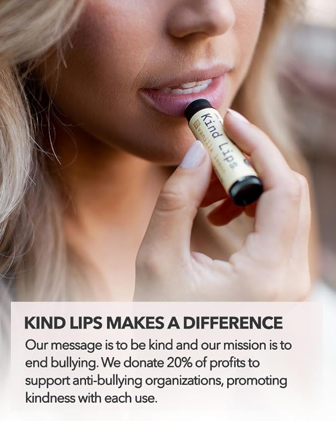 Kind Lips Lip Balm - Nourishing Organic Lip Care for Silky Smooth and Cracked Lips - BubbleGum Flavor Chap Stick and Lip Moisturizer - 100% Natural Ingredients - 0.15oz (Pack of 1)-VivaGrace Women