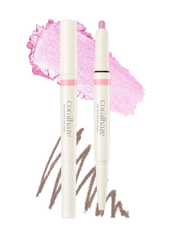 CORALHAZE Idol AEGYO-SAL Maker 04 Ice Berry, 2-in-1 Under-Eye Highlighter and Contour Liner for Bright, Voluminous Eyes, Long-Lasting, Smudge-Proof Shimmer Stick with Natural Glow, Korean Beauty-VivaGrace Women