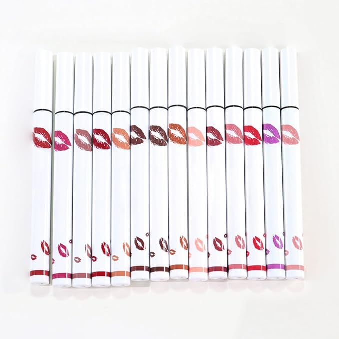 3Pcs Longwear Liquid Lip Liner Stain Marker Pen Set Long Lasting Waterproof, Maroon Mauve Purple Dark Red Brown Matte 24 Hour Lip Liner and Lipstick Combo, Color Stay Lipliner, Lip Stains peel off-VivaGrace Women