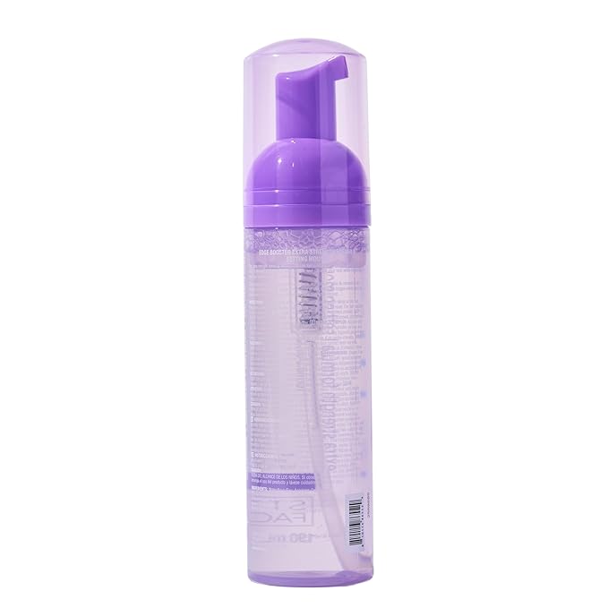 Style Factor EDGE BOOSTER Extra Strength Setting Mousse โ Frizz Control, Extra Volume, and Conditioning โ 6.4oz Violet Crystal Mousse for Curly Hair-VivaGrace Women