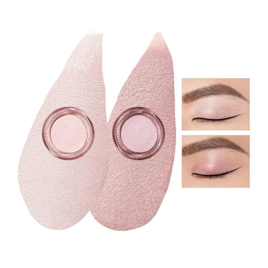 Oulac Cream Eyeshadow also for Highlighter Large Capacity Highly Pigmented Eye Shadow Waterproof &Long Lasting with Moisturizing Formula, Shimmer Glitter Eye Makeup. 6g.P06+P03-VivaGrace Women