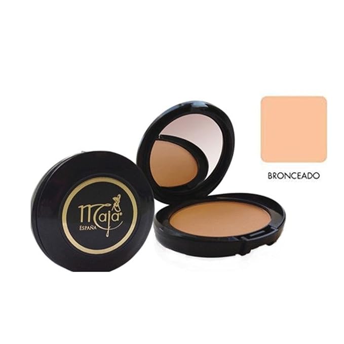 Bronceado Maja Pressed Powder| Delicately Scented Pressed Powder, Mirror and Tassel Compartment for Flawless Skin; 0.53 Ounces-VivaGrace Women