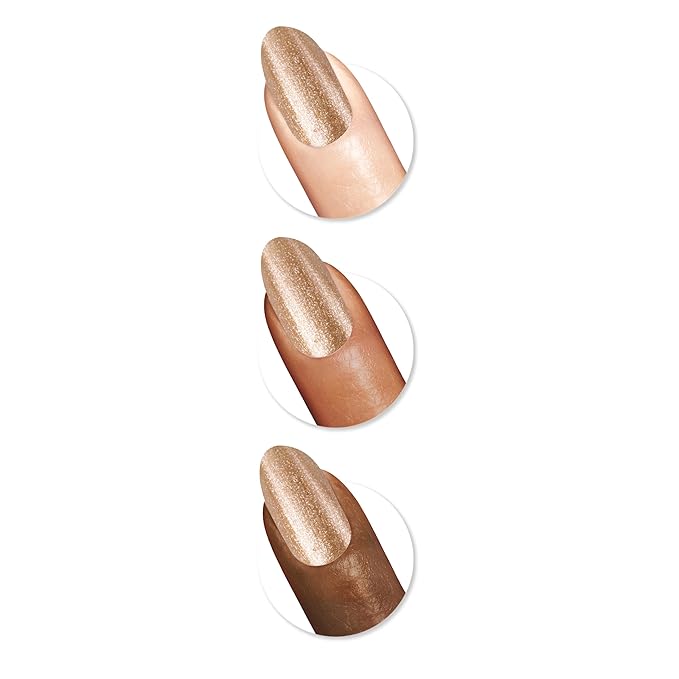 Sally Hansen Insta-Dri, Lustrous Gold, Quick Dry, Long Lasting, Opaque, Metallic Gold Nail Polish