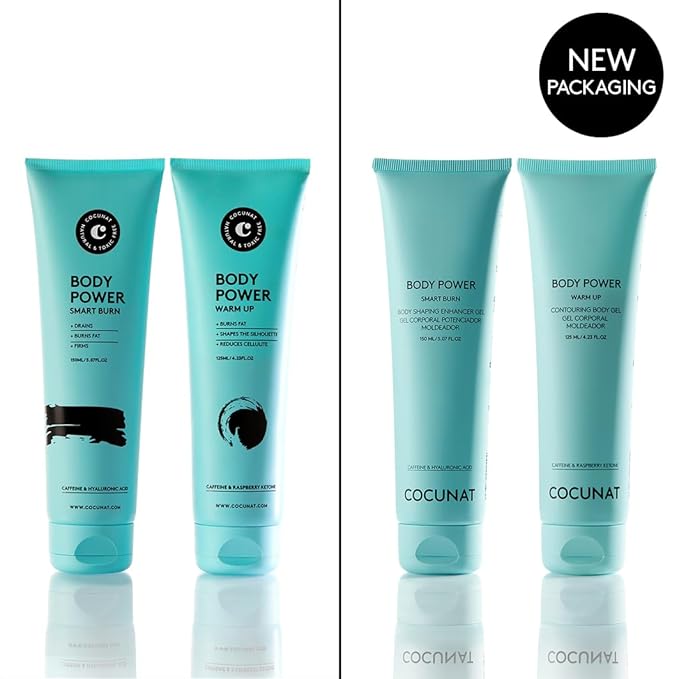 COCUNAT - Body Power - Anti Cellulite Cream - Body Firming Cream - Cellulite Remover - Toned Skin - With Caffeine and Hyaluronic Acid - 150 ml + 125 ml-VivaGrace Women