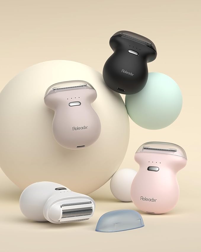 Mini Womens Electric Shaver Travel-Sized Body Hair Trimmer, Palm-Perfect Hair Removal Razor with LED Display, Waterproof Wet/Dry Use Type-C Charging, On-The-Go Pink-VivaGrace Women