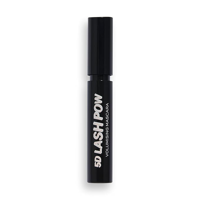 Revolution Beauty, 5D Lash Pow Mascara, Lengthening & Volumizing Effect, Thickening Black Formula, Vegan & Cruelty Free, 0.41 Fl. Oz