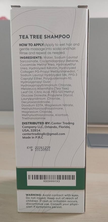 Tea Tree Oil Shampoo - Sulfate and Paraben Free with Collagen Keratin - Ideal for Women and Men with Oily Hair and Scalp Buildup - Anti Dandruff Treatment for Itchy, Dry Scalps – Salon Grade Products-VivaGrace Women