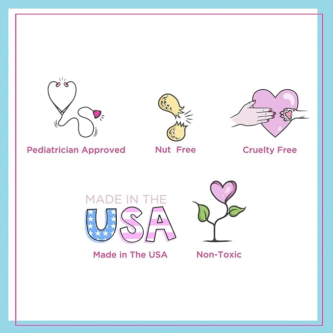 Petite ’n Pretty GLOW Makeup Set for Kids, Tweens and Teens - Includes Cheek & Highlighter Duo, Gloss Lip Balm, and Fully Feathered Volumizing Mascara - Clean Makeup, Made in the USA-VivaGrace Women