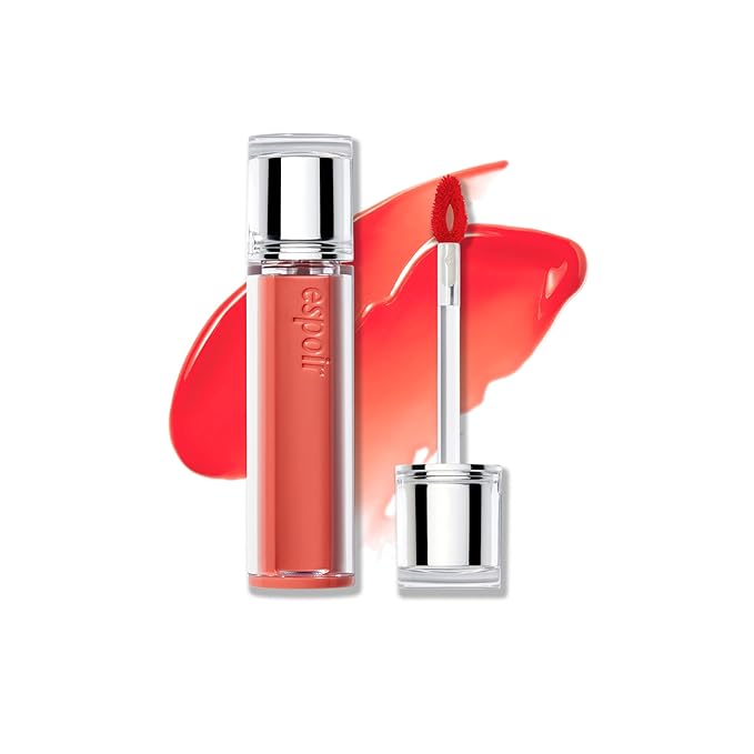 Espoir Couture Lip Tint Glaze #2 Odd Coral 0.14oz | Volumizing Lip Stain with Syrupy Shine | Long-Lasting & Vibrant Color for Radiant Lip Look | Moisturizing & Glossy Lip Tint | Korean Lip Makeup-VivaGrace Women
