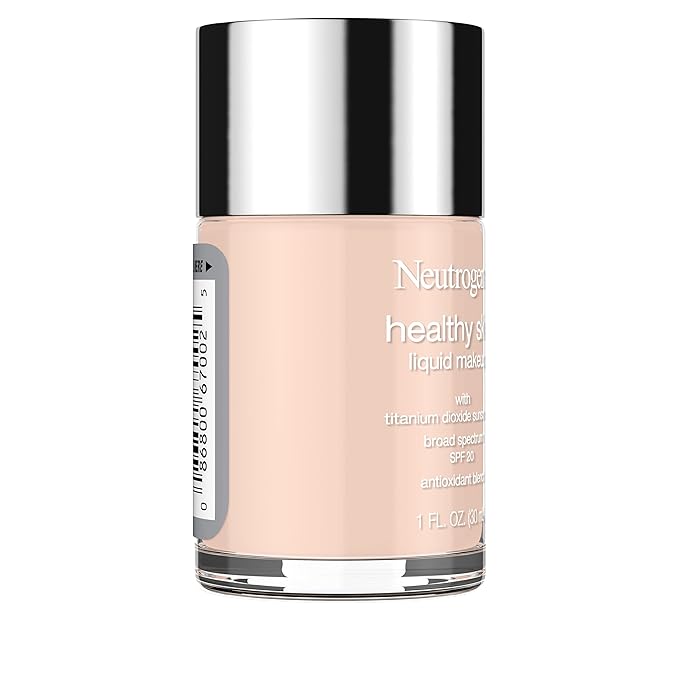 Neutrogena Healthy Skin Liquid Makeup Foundation with Broad Spectrum SPF 20 Sunscreen, Medium Coverage Foundation with Nourishing Pro-Vitamin B5, Natural Ivory 20, 1 fl. oz-VivaGrace Women