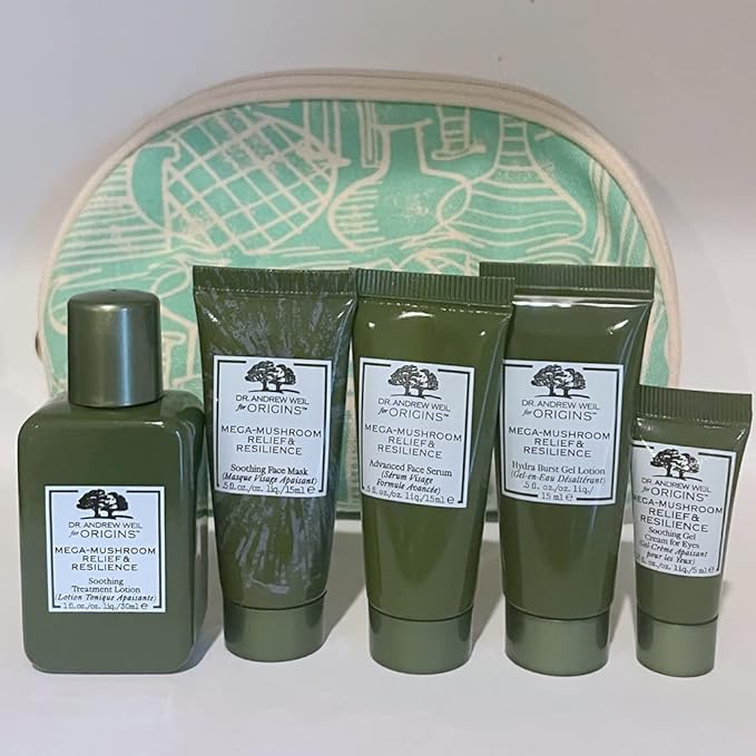 Origins Mega-mushroom Relief & Resilience Travel Set-VivaGrace Women