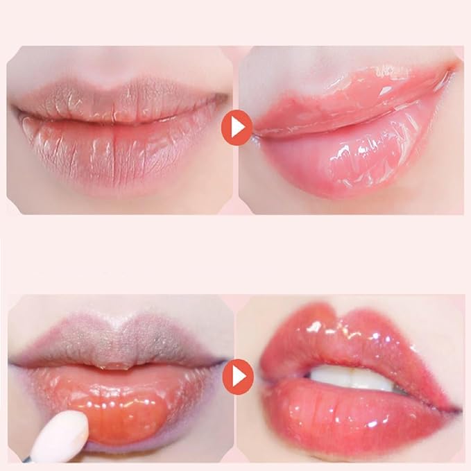 4 Pcs Bee Lip Balm Lip Mask Honey Pot, Honey & Strawberry Lip Mask Propolis Moisturizing Lip Balm Hydrating Prevention Dry and Cracked Lip Scrubs Exfoliator,Reduces Lip Lines.-VivaGrace Women