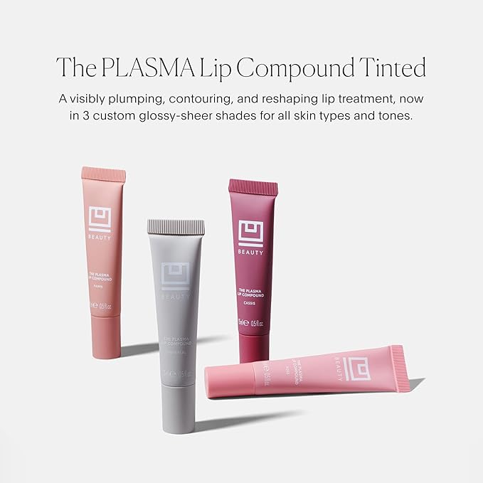 U Beauty The PLASMA Tinted Lip Compound - Anti-Aging & Anti-Wrinkle Lip Gloss, Hyaluronic Acid, Shea Butter & Peptides for Hydration & Plumping,Cassis - 15 mL-VivaGrace Women