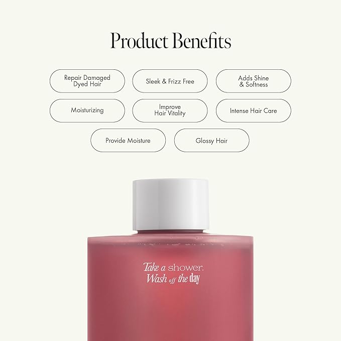 Rosy Night Hair Ampoule Treatment for Damaged Hair – Water-to-Cream Repair Formula with Peptides & Amino Acids – Frizz Control, Color Safe, Silicone-Free, Floral Musk Scent – 6.76 fl oz-VivaGrace Women