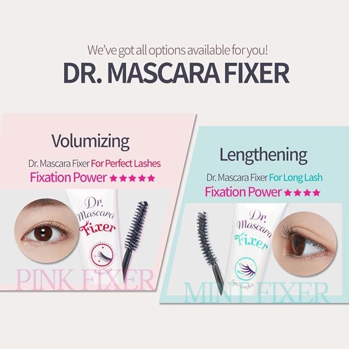 ETUDE Dr. Mascara Fixer For Super Long Lash (Natural Extension) | | Long-Lasting Smudge-Proof Mascara Fixer with Lengthening Effect | Korean Makeup, Kbeauty, Perfect for Gift