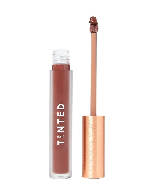 Live Tinted Huelip Liquid Lip Crème - Weightless, Long-Lasting Liquid Lip with Hyaluronic Acid and Jojoba Oil For a Soft, Comfortable, Moisturized Finish - 0.09 fl oz - Rich Chocolate Brown-VivaGrace Women