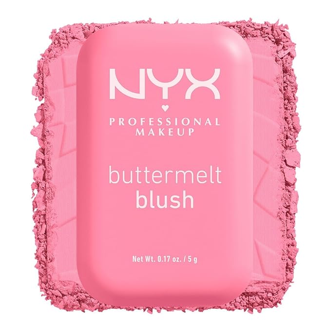 NYX PROFESSIONAL MAKEUP Buttermelt Powder Blush, Fade and Transfer-Resistant Blush, Up to 12HR Make Up Wear, Vegan Formula - Butta Together-VivaGrace Women