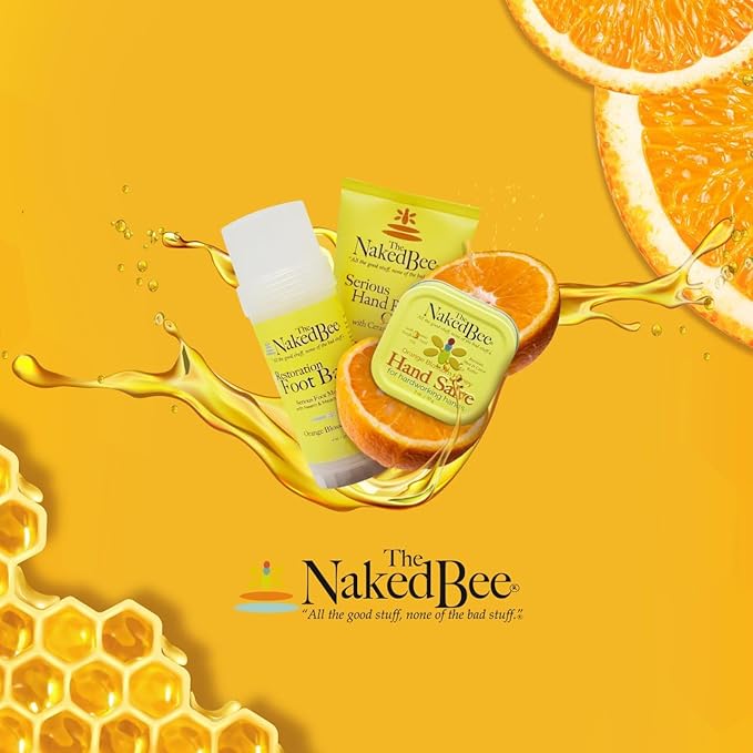 The Naked Bee Lip Balm Sampler, Coconut & Honey, Orange Blossom Honey, Pomegranate & Honey, Grapefruit Blossom Honey, Lavendar & Beeswax Absolute-VivaGrace Women