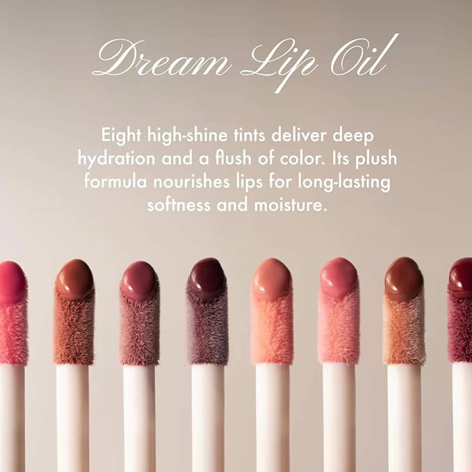 Summer Fridays Dream Lip Oil - Tinted Lip Oil with Moisturizing Sheer Coverage, High-Shine and Deep Hydration - Non-Sticky Formula for Long-Lasting Softness - Warm Beige (0.15 Oz)-VivaGrace Women