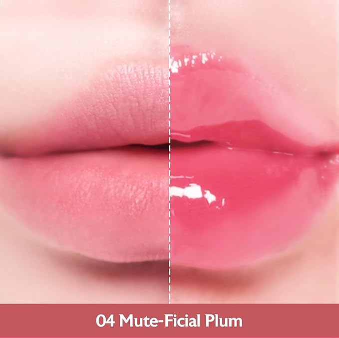 MILKTOUCH Jelly Fit Lip Tint (04 Mute-Ficial Plum) with Cooling Plumping Effect and Water-Based Non-Sticky Texture | Long Lasting Korean Beauty Lipstain Tinted Gloss Oil Brown K Makeup-VivaGrace Women