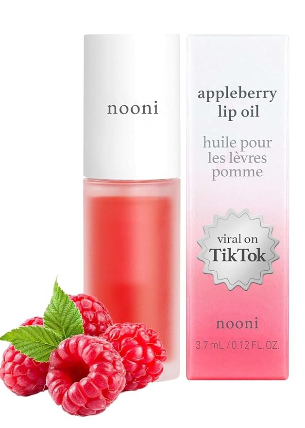 NOONI Vegan Lip Oil Bundle - Appleberry & Appleclear | Lip Stain, Long Lasting, Moisturizing, Plumping, Korean Lip Tint-VivaGrace Women