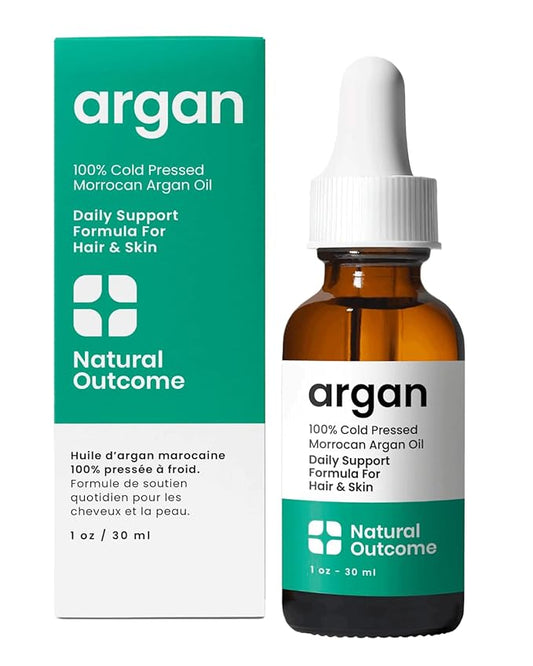 Argan Oil 100% Pure Moroccan Cold-Pressed Face, Body and Hair Lightweight Oil for Moisturizing, Hydrating & Skin Nourishment, 1 oz-VivaGrace Women