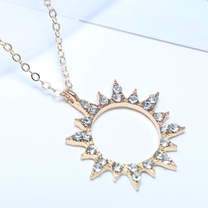 Bohemian Star Necklace Choker Small Flat Star Pendant Necklace Celestial Chain Necklace Jewelry for Women and Girls-VivaGrace Women