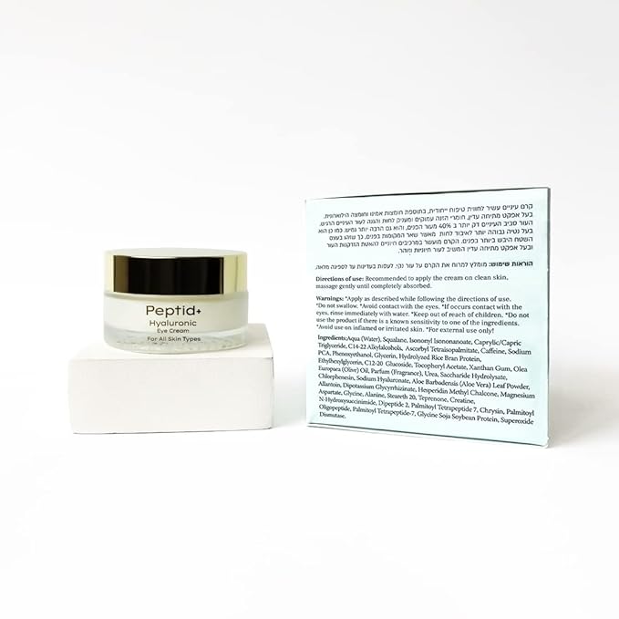 YL Hyaluronic Acid Eye Cream for All Skin Types, Moisturizing and Hydrating Under Eye Moisturizer for Dark Circles & Puffiness, Smooths Fine Lines (1 Fl Oz, 30 ml)-VivaGrace Women