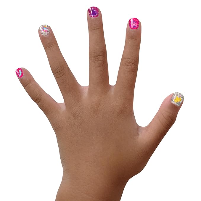 Piggy Paint | 100% Non-Toxic Girls Nail Polish | Safe, Cruelty-free, Vegan, & Low Odor for Kids | Sparkle, Sparkle! (Gift Set)