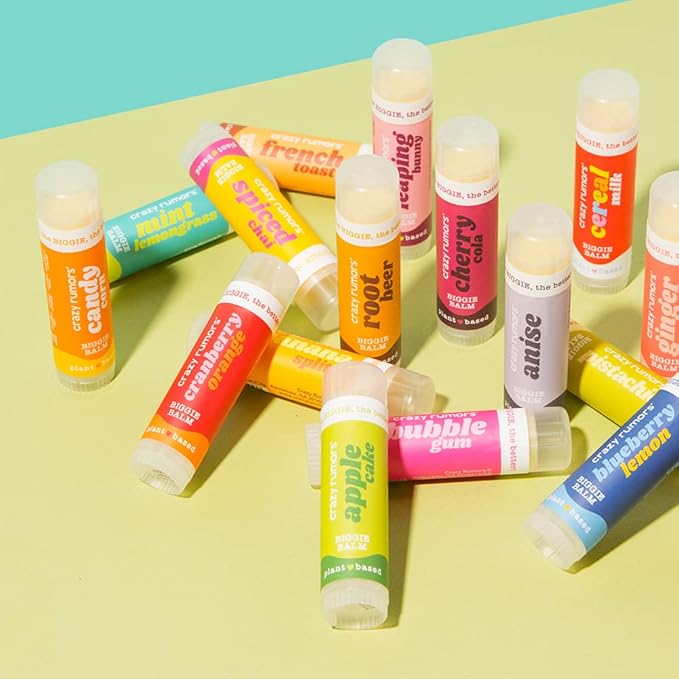 Crazy Rumors Biggie Cherry Cola Flavored All Natural, Plant Based Lip Balm to Moisturize and Nourish your Lips - Cherry Cola Biggie Tube 0.6 oz (4x Larger than standard 0.15 oz lip balm)-VivaGrace Women