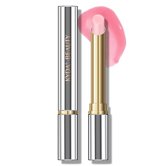 KYDA Tinted Lip Balm, Hydrating Sheer Formula Lip Balm, Natural Glossy Finish, Moisturizing Lip Care Balm for Dry Lips, Pink Candy-VivaGrace Women