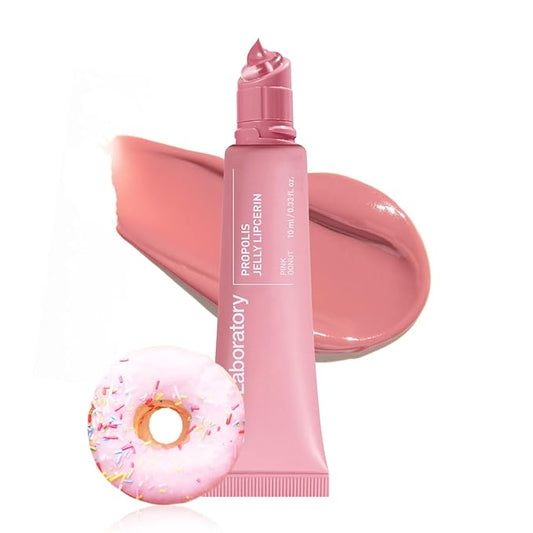 CNP Propolis Jelly Tinted Lipcerin™ - 02 Pink Donut, Hydrating Lip Balm & Gloss with Manuka Honey + Hyaluronic Acid, Korean Skincare, 0.3 fl.oz.-VivaGrace Women