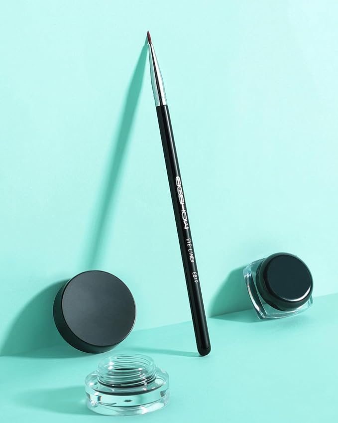 Eyeliner Brush Ultra Fine Point Premium Gel Eyeliner Brush Nylon Bristles Professional Makeup Tools for Lquid Powder And Paste Black (E819)-VivaGrace Women