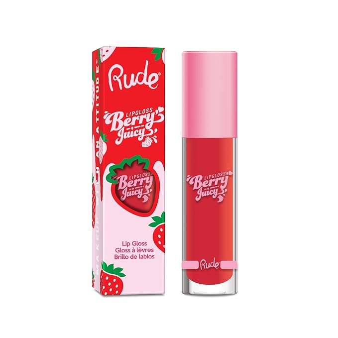 Rude - Berry Juicy Lip Gloss - Coral Kiss-VivaGrace Women