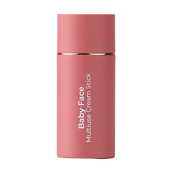 MCoBeauty Baby Face Multi-Use Cream Stick, Peony Rose Pinky Rose Shade, Silky Smooth, Buildable Blush for Eyes, Lips & Cheeks, Vegan, Cruelty Free Cosmetics-VivaGrace Women