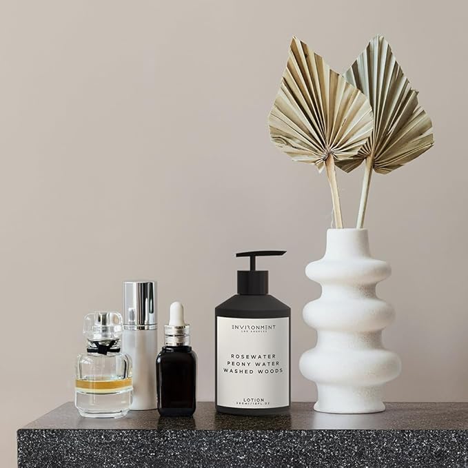 Stone Candles ENVIRONMENT Inspired by Designer Perfume IM L'Eau Lotion, 300ml Luxury Scented (Rosewater | Peony Water | Washed Woods) Bathroom Luxury, Men & Women High-End Body Hand Cream, Dry Skin-VivaGrace Women