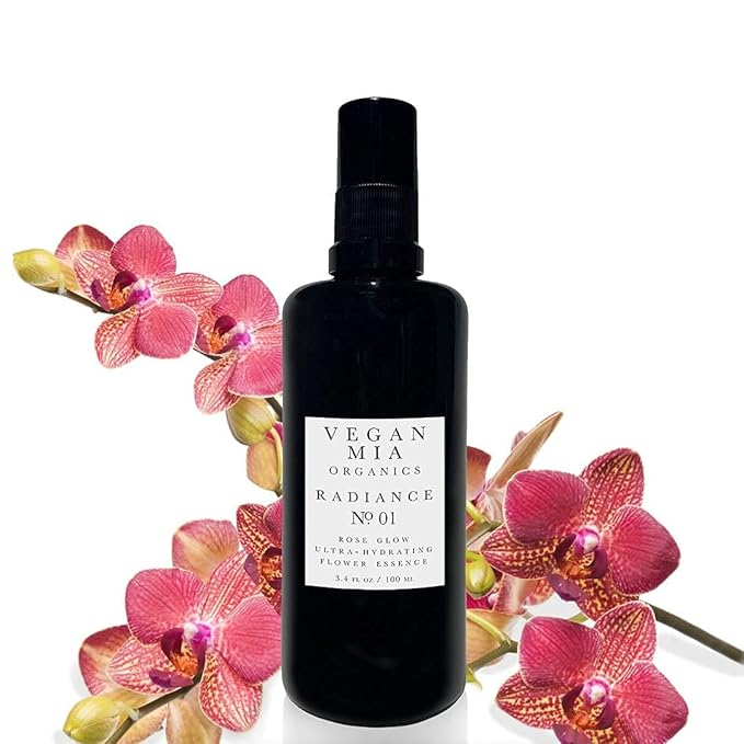 Organics - Radiance, Ultra-Hydrating Rose Water Spray for Face and Neck, Face Mist with Organic Rose Flower Essence, Facial Mist for All Skin Types, Hydrates Dry and Dull Skin, 3.4 fl oz-VivaGrace Women