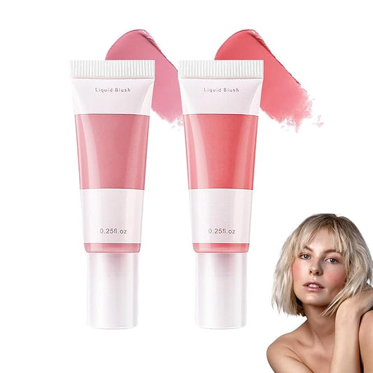 2 Colors Blush Stick,Multi-Use Cream Blush,Waterproofing Highly Pigmented Makeup Stick,Moisturizing Makeup Cream Set A8-VivaGrace Women