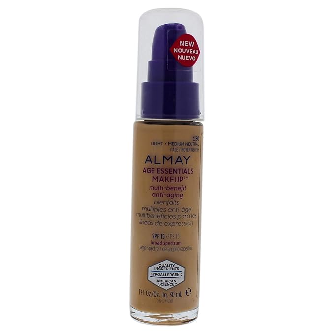 Almay Age Essentials Makeup, Light/Medium Neutral-VivaGrace Women