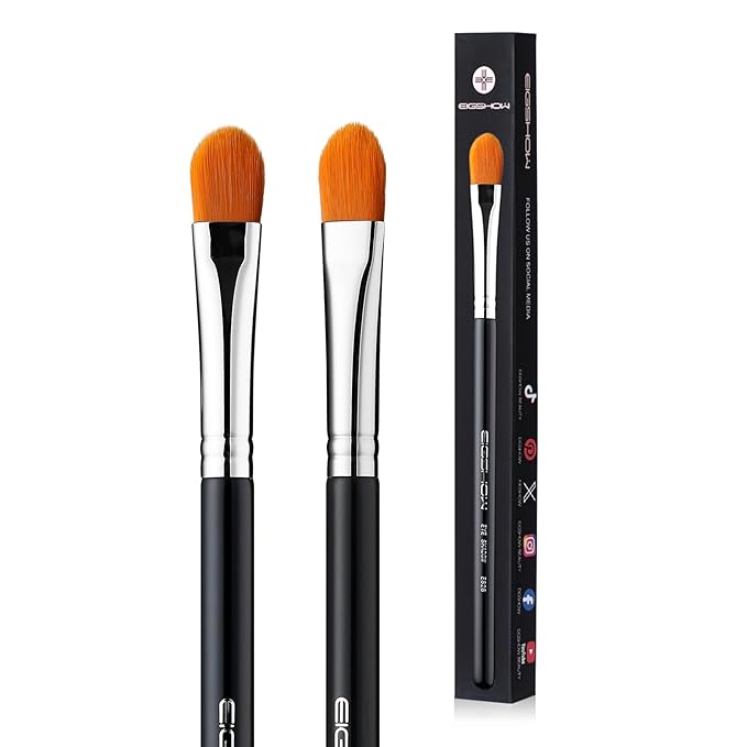 Concealer Brushes, EIGSHOW Eyeshadow Primer Brush for Concealer, Blending, Eyeshadow - Professional Tools for Applying Cream, Liquid Shadows and Eye Primer Base (E828 2piece)-VivaGrace Women