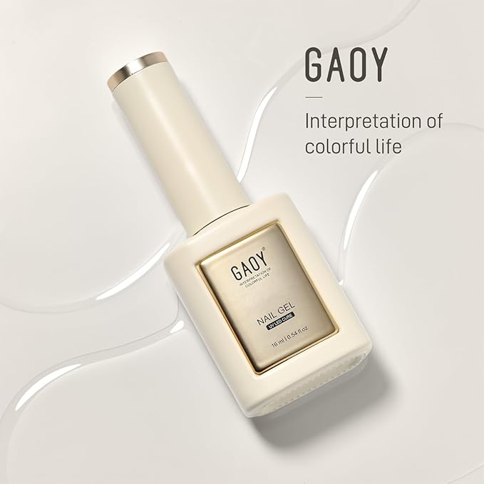 GAOY Crystal Gel Top Coat for Gel Nail Polish, 16ml No Wipe Clear Finish, High Shine Varnish for Long Lasting UV Gel Nail Art at Home