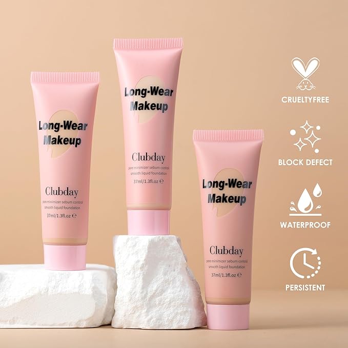 Liquid Foundation Full coverage Long-Lasting Buildable Weighless Foundation Cream Active Wear color stay Makeup-07-VivaGrace Women
